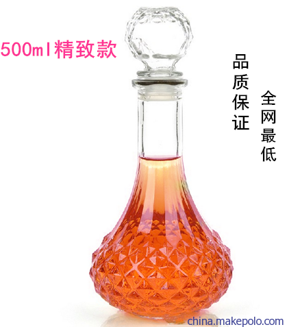 廠家直銷鉆石玻璃紅酒瓶、白酒瓶與醒酒器 品質(zhì)與實用的完美結(jié)合